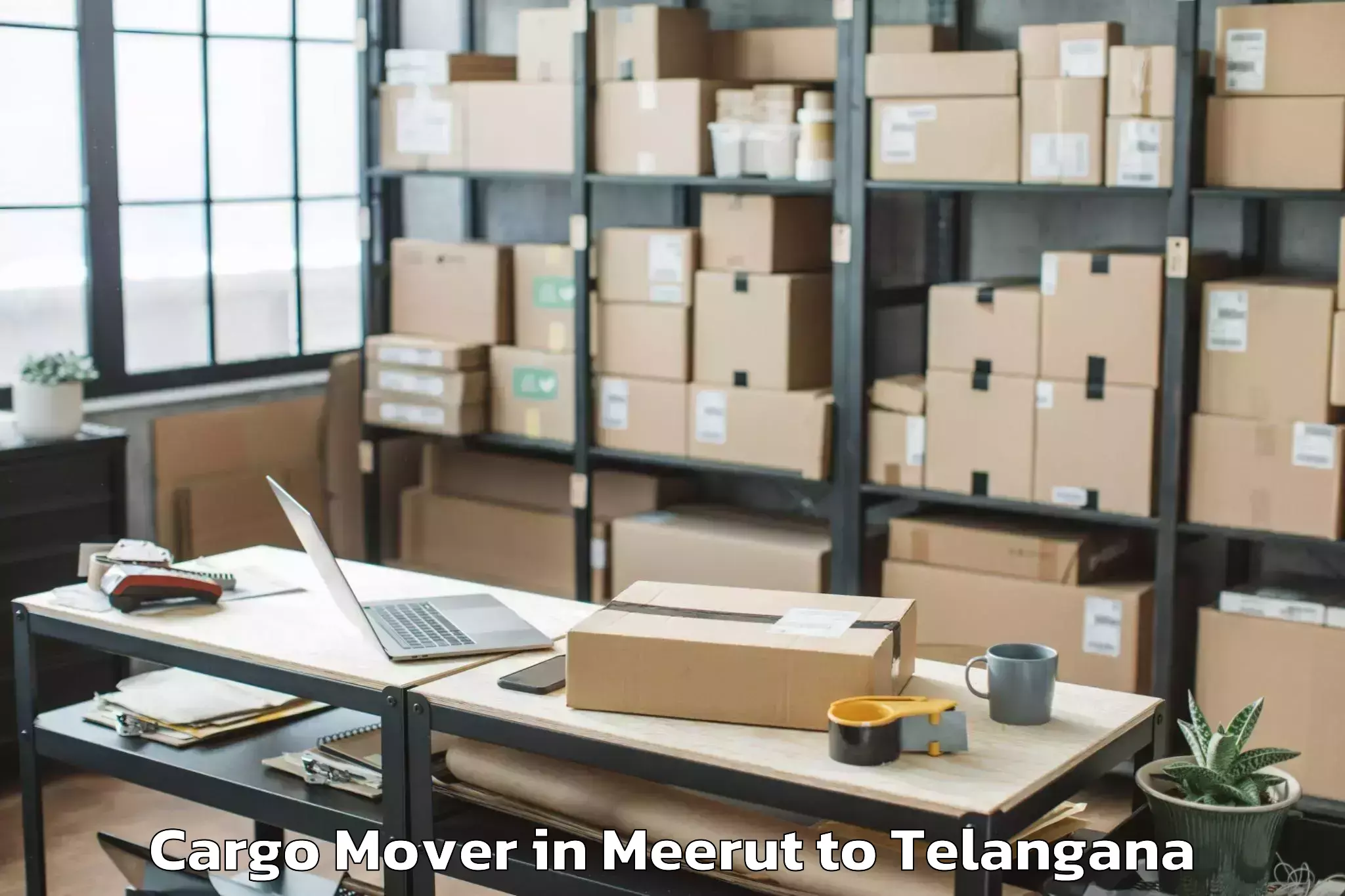 Book Your Meerut to Mancheral Cargo Mover Today